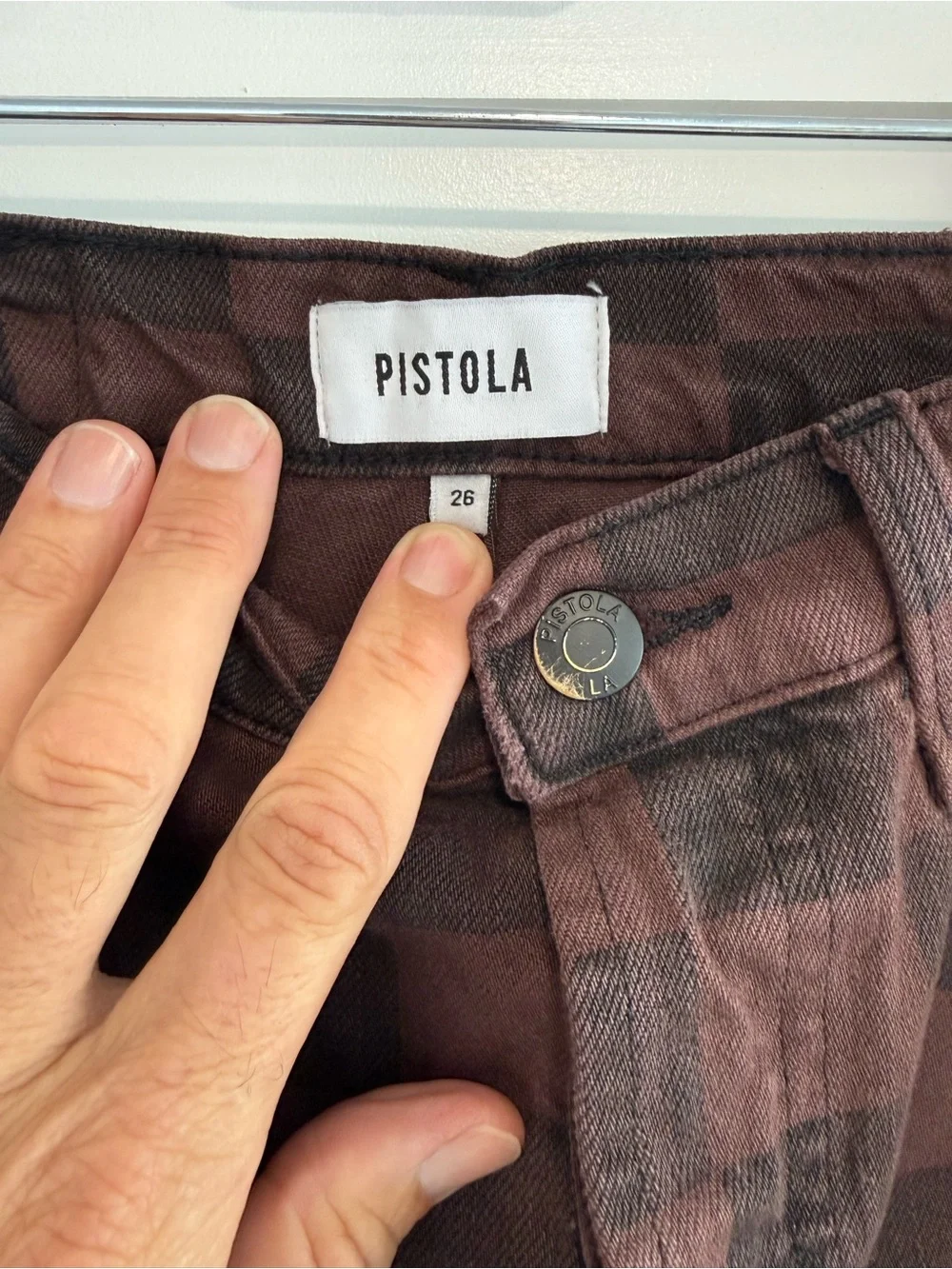Pistola Charlie high-rise straight ankle jeans in Arcadian pattern - Size 26